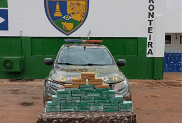 Gefron apreende 48 tabletes de cocaína na fronteira em Porto Esperidião