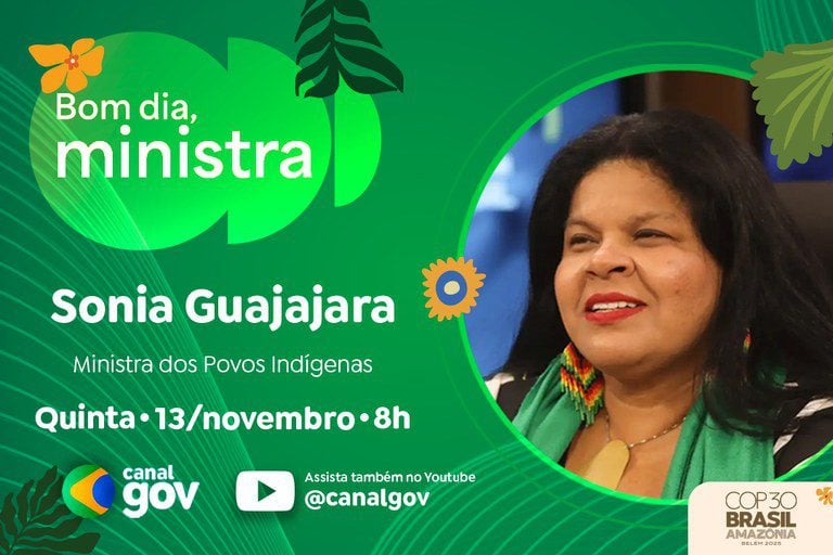 Sonia Guajajara fala sobre protagonismo indígena na COP30 nesta quinta (13) -
