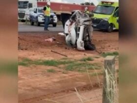Colisão entre caminhão e automóvel deixa uma pessoa morta na BR-163, em Sorriso