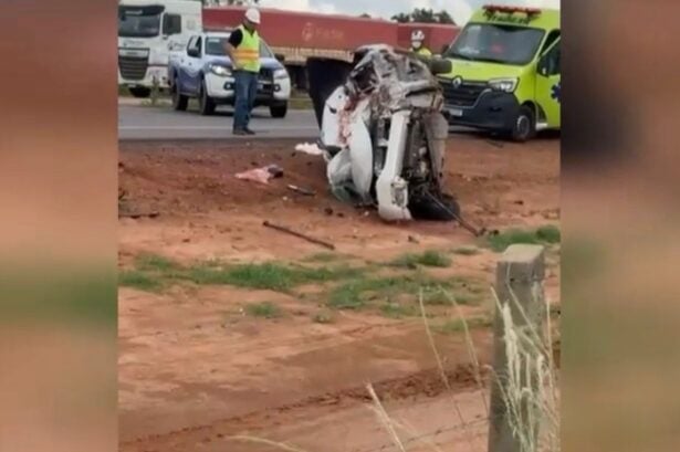Colisão entre caminhão e automóvel deixa uma pessoa morta na BR-163, em Sorriso