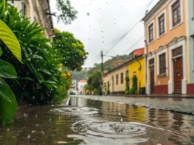 Chapada dos Guimarães: chuva e temperatura de 23°C nesta quarta-feira