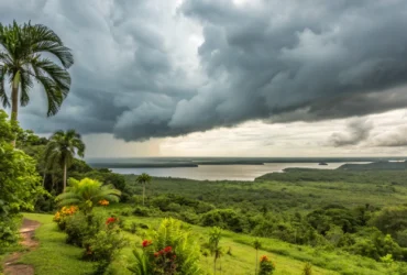 Tapurah tem sábado nublado e temperatura de 24°C