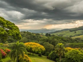 Peixoto de Azevedo tem domingo nublado e temperatura de 21°C