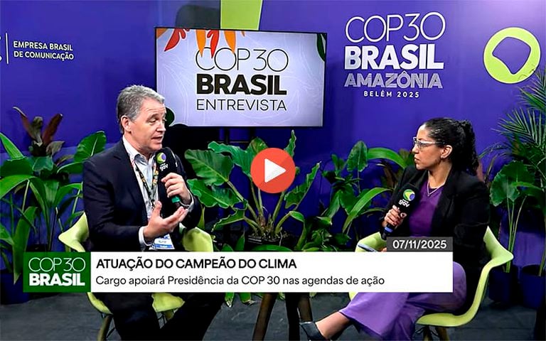 União de agentes privados e públicos pode acelerar meta climática, diz Campeão do Clima - Reprodução/Canal Gov