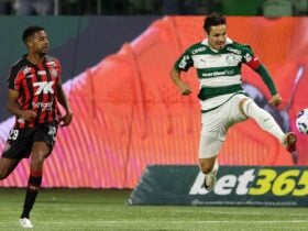 Lance de Palmeiras e Vitória. Imagem: Cesar Greco/Ag. Palmeiras