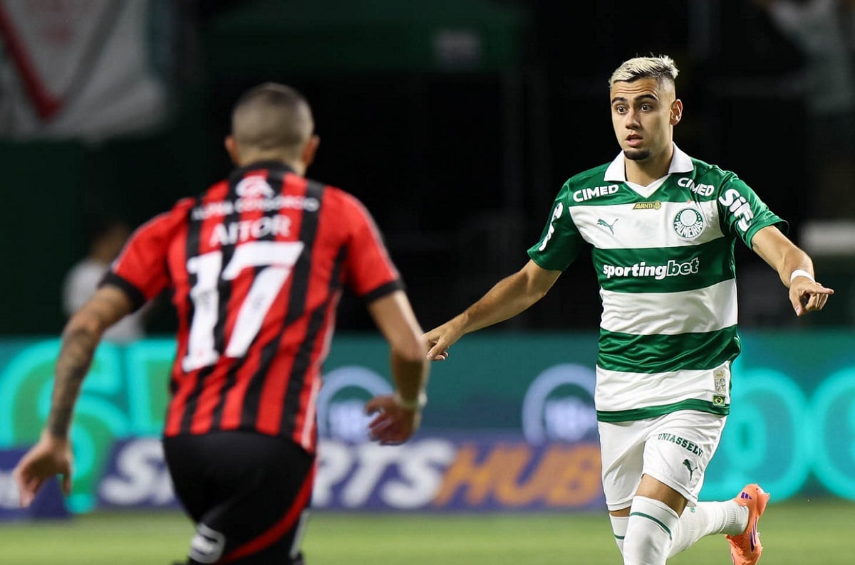 Lance de Palmeiras e Vitória. Imagem: Cesar Greco/Ag. Palmeiras